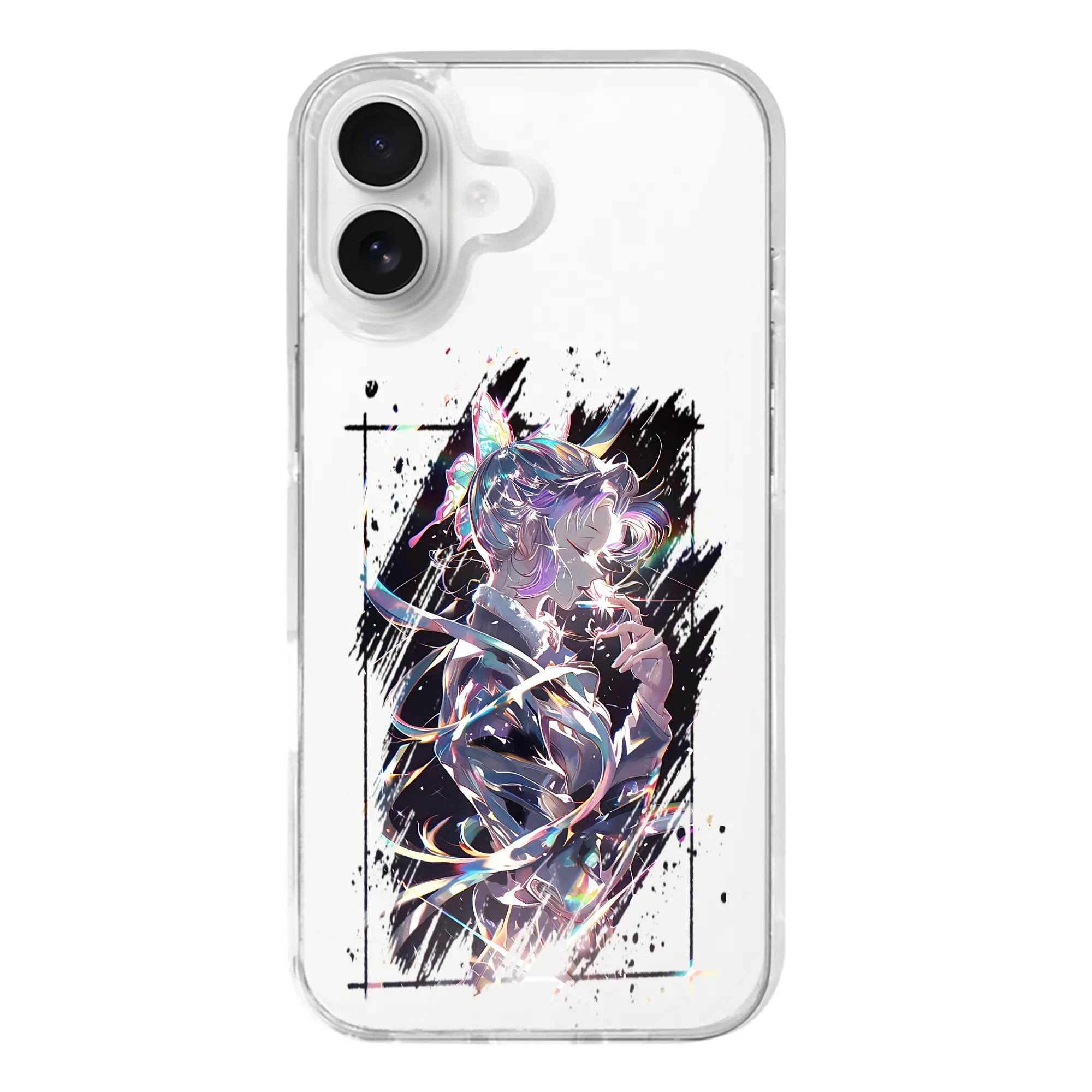 鬼滅の刃 グッズ,胡蝶 しのぶ - iPhone 17シリーズ 透明スマホケース – 薄型・耐衝撃・精密フィット保護カバー